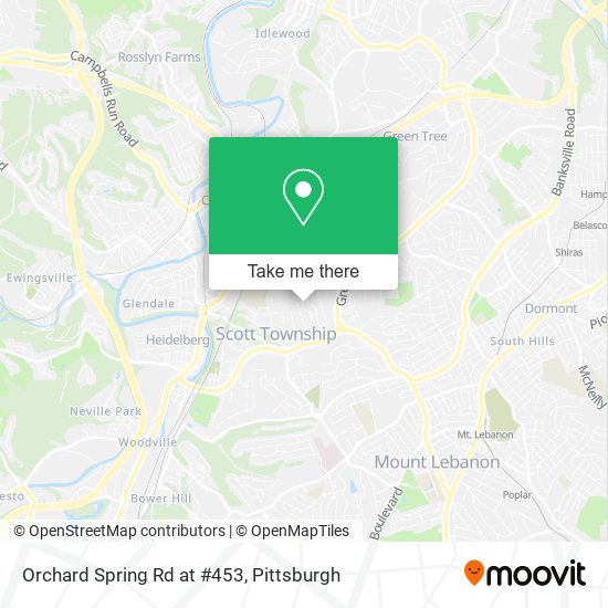 Orchard Spring Rd at #453 map