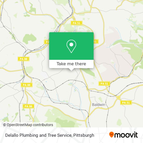 Delallo Plumbing and Tree Service map