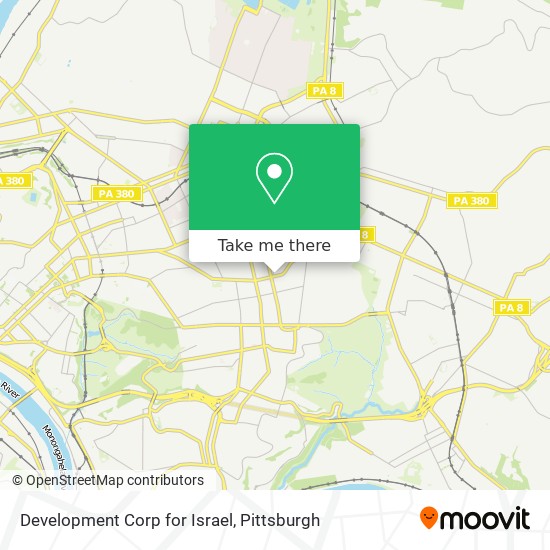 Development Corp for Israel map