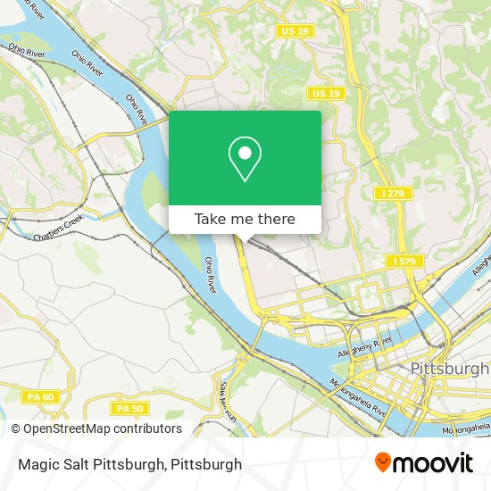 Mapa de Magic Salt Pittsburgh