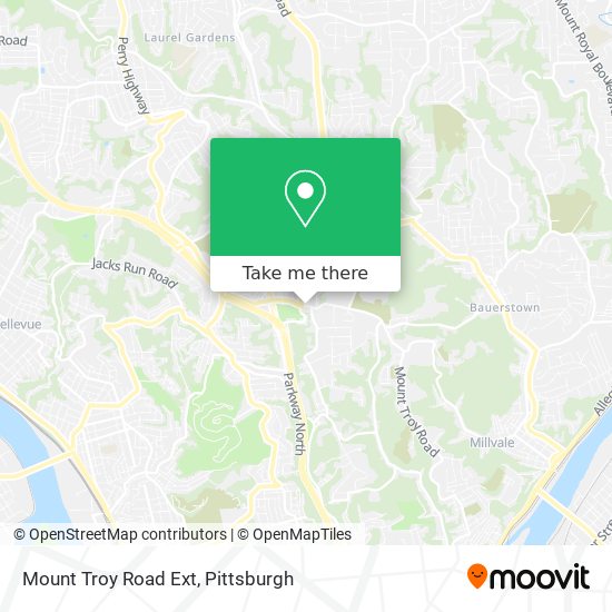 Mapa de Mount Troy Road Ext