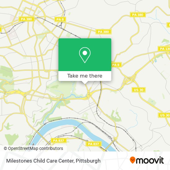 Mapa de Milestones Child Care Center