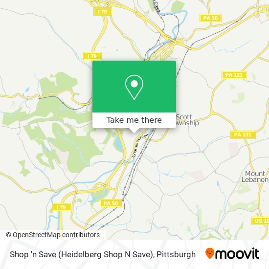 Mapa de Shop 'n Save (Heidelberg Shop N Save)