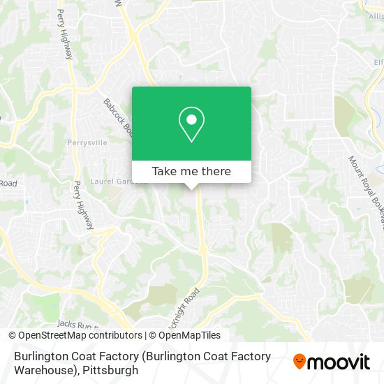 Mapa de Burlington Coat Factory