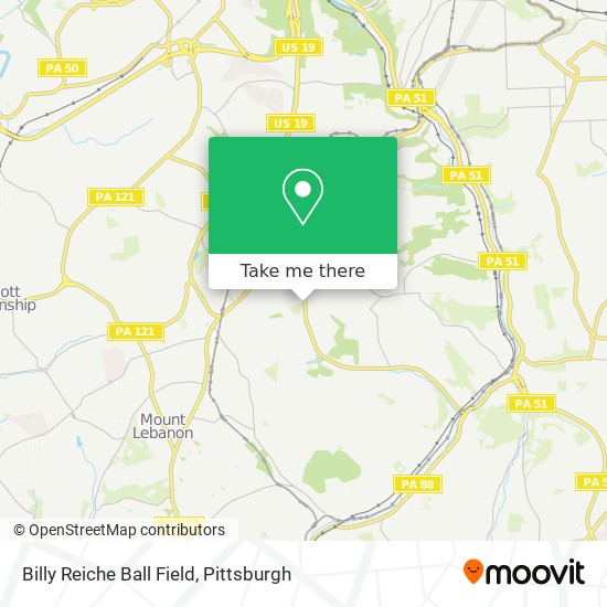 Mapa de Billy Reiche Ball Field