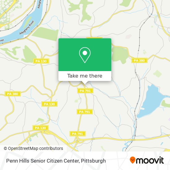 Penn Hills Senior Citizen Center map