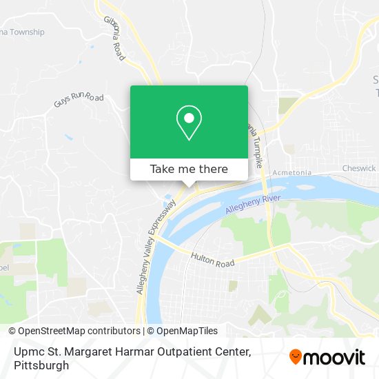 Upmc St. Margaret Harmar Outpatient Center map