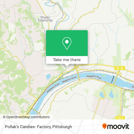 Mapa de Pollak's Candies- Factory