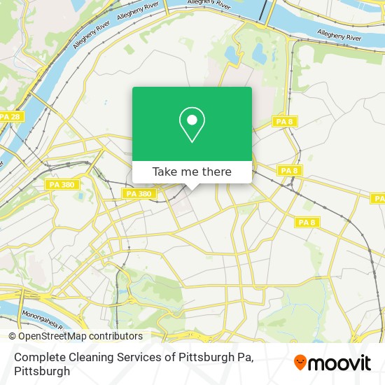 Mapa de Complete Cleaning Services of Pittsburgh Pa