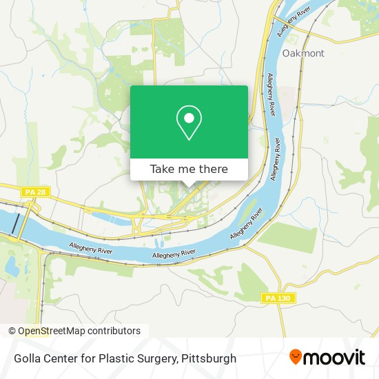 Mapa de Golla Center for Plastic Surgery