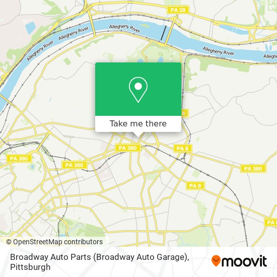 Broadway Auto Parts (Broadway Auto Garage) map