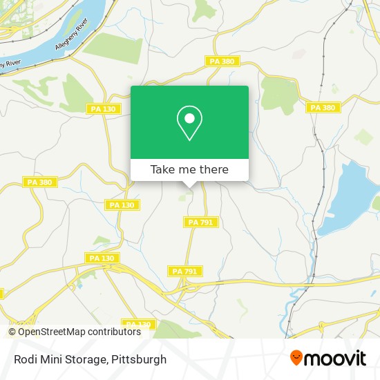 Mapa de Rodi Mini Storage