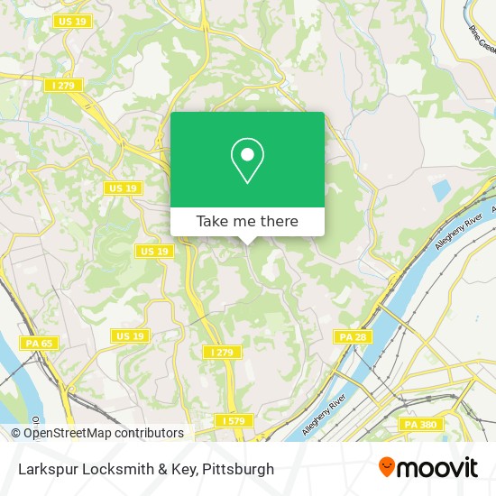 Mapa de Larkspur Locksmith & Key