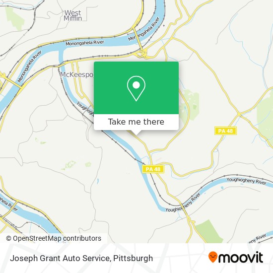 Joseph Grant Auto Service map