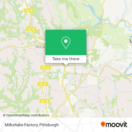 Mapa de Milkshake Factory