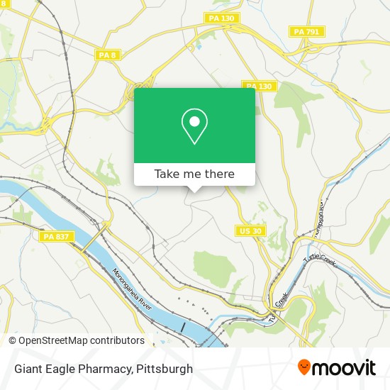 Giant Eagle Pharmacy map