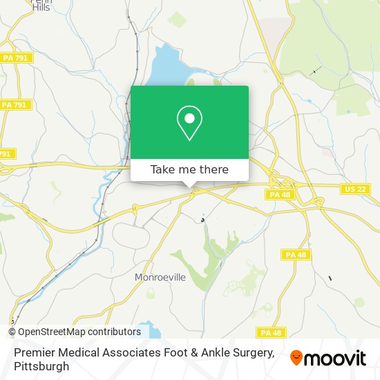 Mapa de Premier Medical Associates Foot & Ankle Surgery