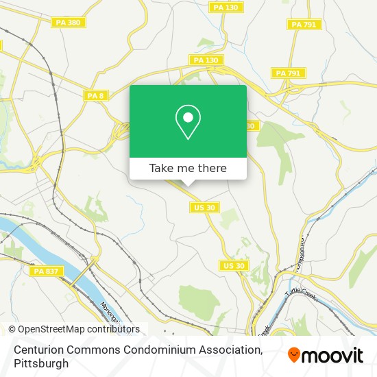 Centurion Commons Condominium Association map