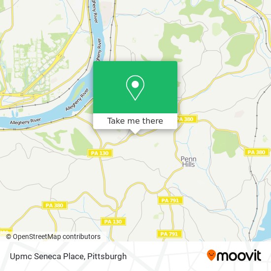 Mapa de Upmc Seneca Place