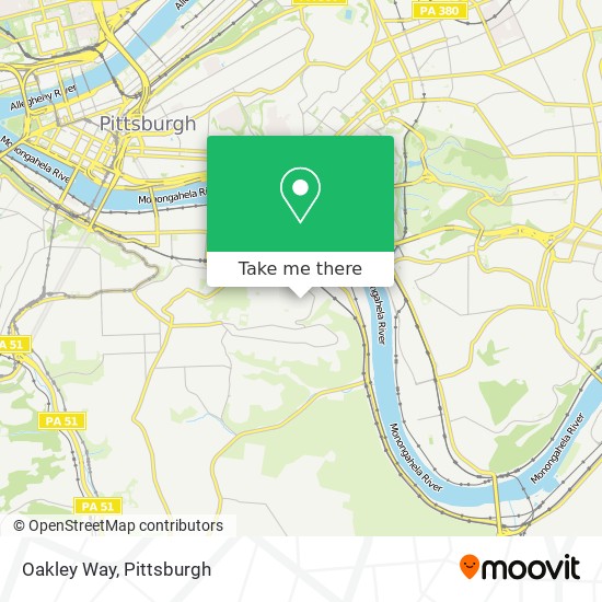 Oakley Way map