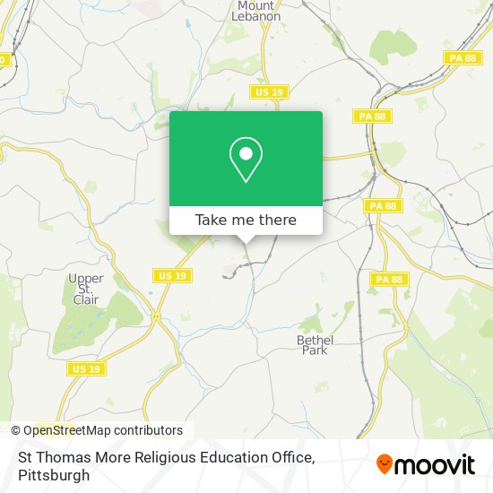 Mapa de St Thomas More Religious Education Office