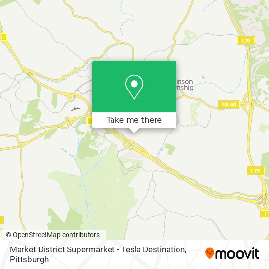 Market District Supermarket - Tesla Destination map