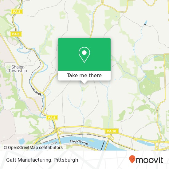 Mapa de Gaft Manufacturing