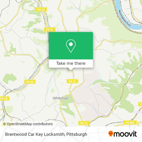 Mapa de Brentwood Car Key Locksmith