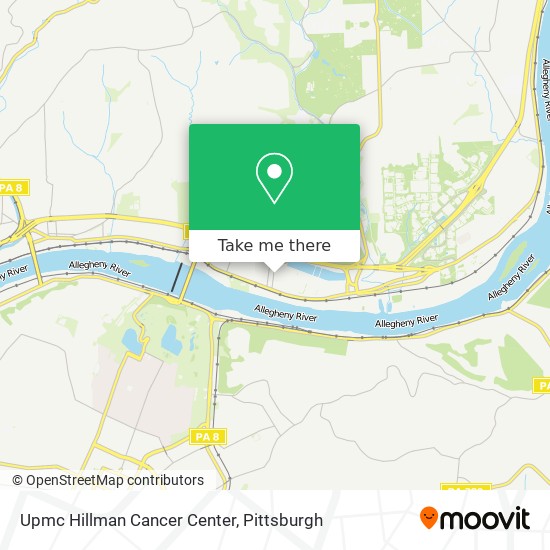 Upmc Hillman Cancer Center map