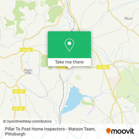 Pillar To Post Home Inspectors - Watson Team map
