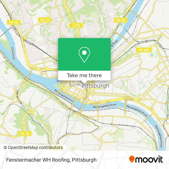Fenstermacher WH Roofing map