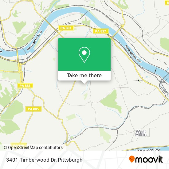 3401 Timberwood Dr map