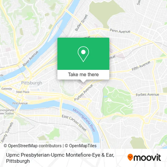 Mapa de Upmc Presbyterian-Upmc Montefiore-Eye & Ear