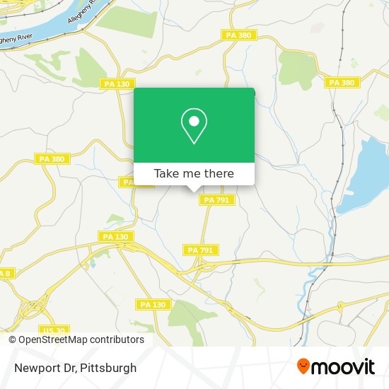 Newport Dr map
