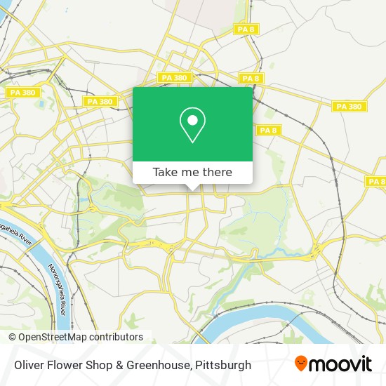 Mapa de Oliver Flower Shop & Greenhouse