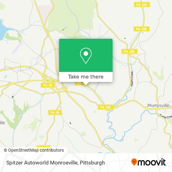 Spitzer Autoworld Monroeville map