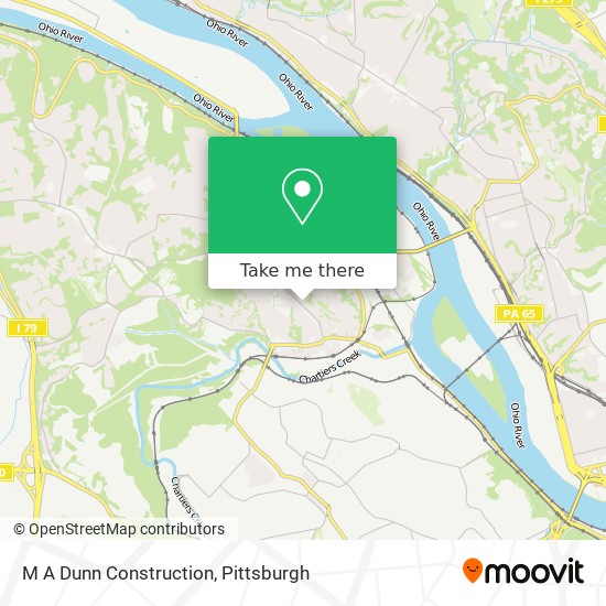 M A Dunn Construction map