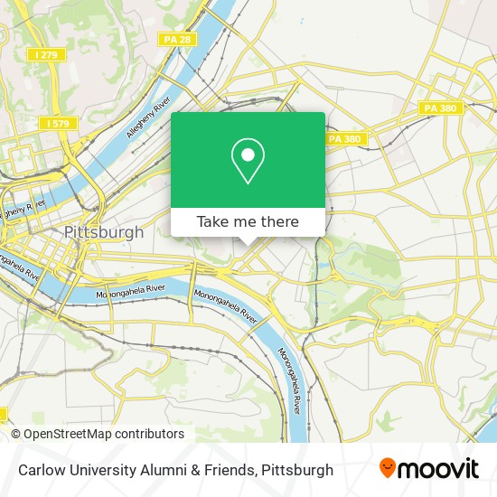 Carlow University Alumni & Friends map