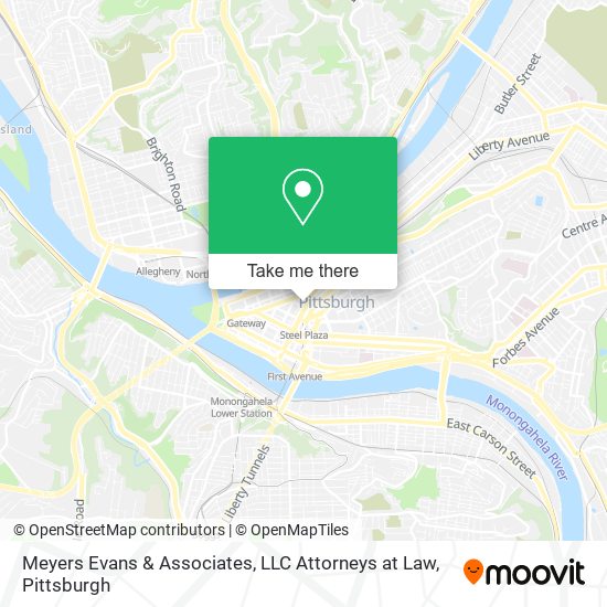 Mapa de Meyers Evans & Associates, LLC Attorneys at Law