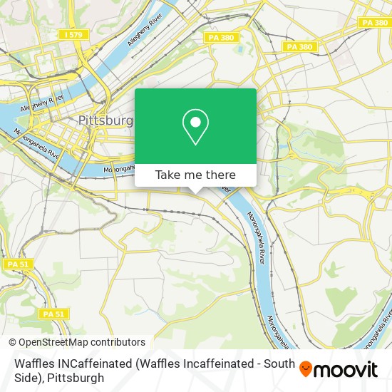 Mapa de Waffles INCaffeinated (Waffles Incaffeinated - South Side)