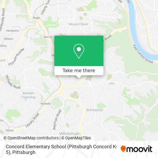 Mapa de Concord Elementary School (Pittsburgh Concord K-5)