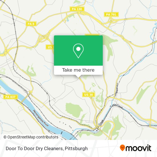 Mapa de Door To Door Dry Cleaners