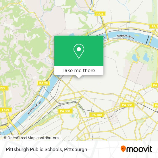 Pittsburgh Public Schools map