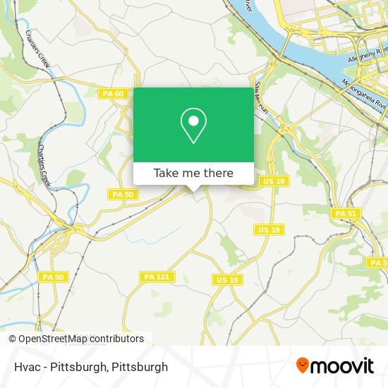 Mapa de Hvac - Pittsburgh