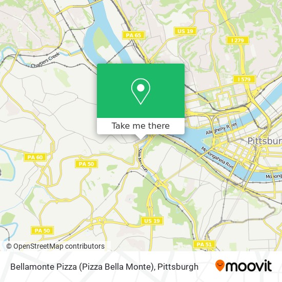 Mapa de Bellamonte Pizza (Pizza Bella Monte)