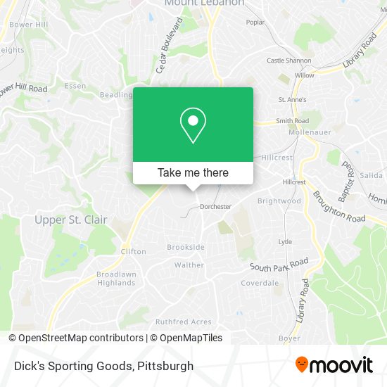 Mapa de Dick's Sporting Goods