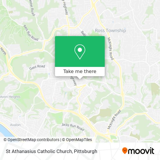 St Athanasius Catholic Church map