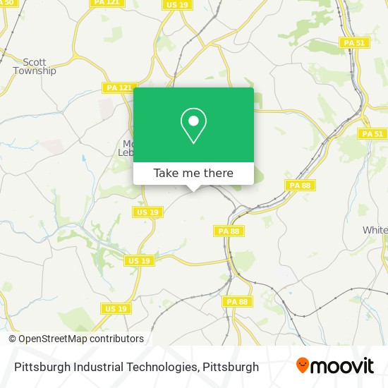 Mapa de Pittsburgh Industrial Technologies