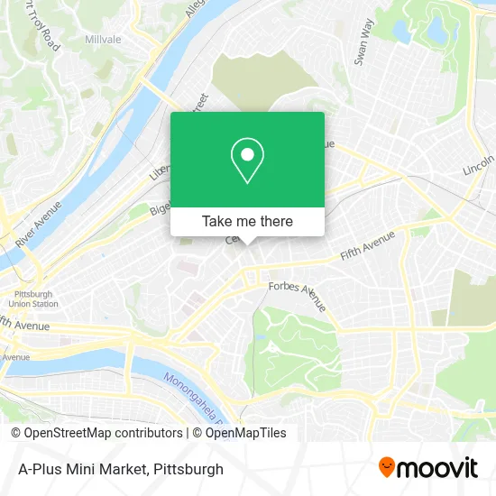 A-Plus Mini Market map