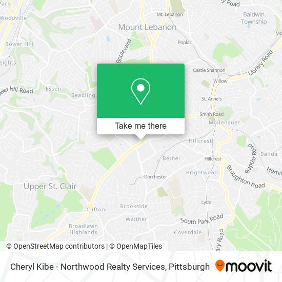 Mapa de Cheryl Kibe - Northwood Realty Services